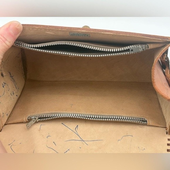 Vintage Four Jay's Hand Tooled Leather Purse Floral Western Bag Albuquerque NM - Picture 15 of 16